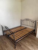 Tweepersoons bed, Maison & Meubles, Chambre à coucher | Lits, Gris, Enlèvement, Utilisé, Deux personnes