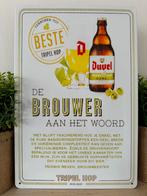 Metalen reclamebord Duvel, Verzamelen, Biermerken, Ophalen of Verzenden, Nieuw, Reclamebord, Plaat of Schild, Duvel