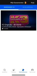 K3 Originals - de reünie, Tickets en Kaartjes, Drie personen of meer