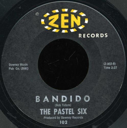 The Pastel Six - Bandido '' Popcorn Surf ", CD & DVD, Vinyles Singles, Comme neuf, Single, Autres genres, 7 pouces, Enlèvement ou Envoi