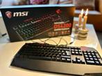 Clavier de jeu MSI Interceptor DS4200 — AZERTY, Informatique & Logiciels, Clavier gamer, Azerty, Enlèvement, Utilisé