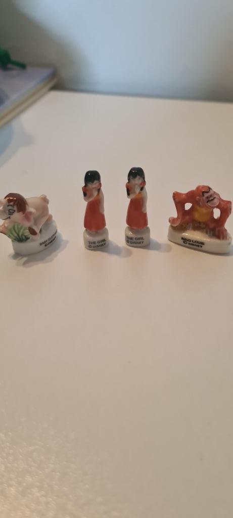 4 figuren van Feves „Jungle Book”, Verzamelen, Beelden en Beeldjes, Zo goed als nieuw, Overige typen, Ophalen of Verzenden