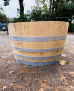 Groot half wijnvat 200L vat - Eikenhout - Bloembak - Vijver, Ophalen, Tuin, Rond, Nieuw