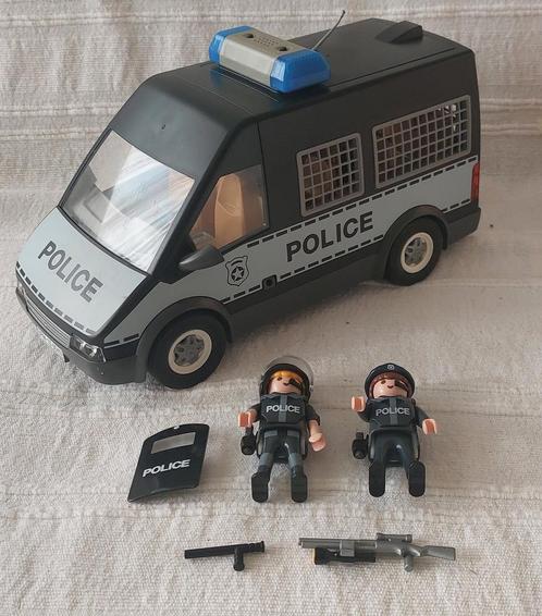Playmobil 6043 - Politie celwagen met licht en geluid, Kinderen en Baby's, Speelgoed | Playmobil, Gebruikt, Complete set, Ophalen of Verzenden