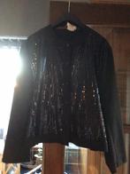 Prachtige bloes /  vest zwart met glitters maat 44/46, Kleding | Dames, Ophalen, Maat 42/44 (L), Zwart