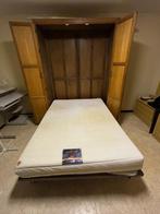 Inklapbed in kast, Huis en Inrichting, Slaapkamer | Stapelbedden en Hoogslapers, Ophalen, Gebruikt, Overige typen, Tweepersoons