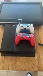 2playstation4 controlers rood en wit  en een philips tv, Games en Spelcomputers, Ophalen, Gebruikt, Vanaf 7 jaar