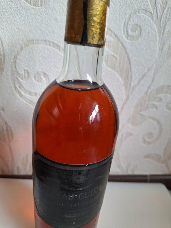 1er Grand Cru Sauternes, Château Guiraud 1973, Collections, Vins, Neuf, Vin blanc, France, Pleine, Enlèvement