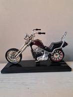 Vintage moto chopper met klokje - wekker, Ophalen of Verzenden