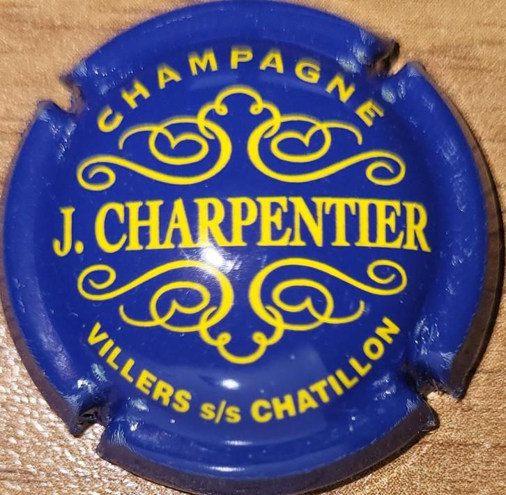 Capsule Champagne Jacky CHARPENTIER bleu & jaune nr.06, Collections, Vins, Neuf, Champagne, France, Enlèvement ou Envoi