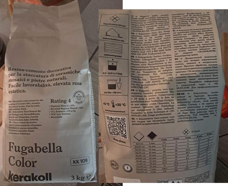 Joint Carrelage Kerakoll Fugabella, Bricolage & Construction, Bricolage & Rénovation Autre, Neuf, Enlèvement