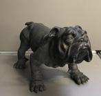Engelse Bulldog beeld in lood, Tuin en Terras, Overige materialen, Zo goed als nieuw, Ophalen, Dierenbeeld