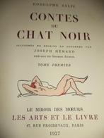 1927 Rodolphe SALIS, Contes du Chat Noir,vol. I, Paper Rives, Enlèvement ou Envoi