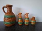 Vintage Bay Keramiek, W-Germany. Set van 4 perfecte staat, Ophalen of Verzenden