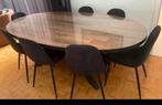 Tafel - eettafel, Huis en Inrichting, Tafels | Eettafels, Ophalen, Zo goed als nieuw, Ovaal, Metaal