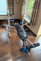 Verstelbare bench voor home training, optioneel gewichten, Ophalen, Benen, Gebruikt, Krachtstation
