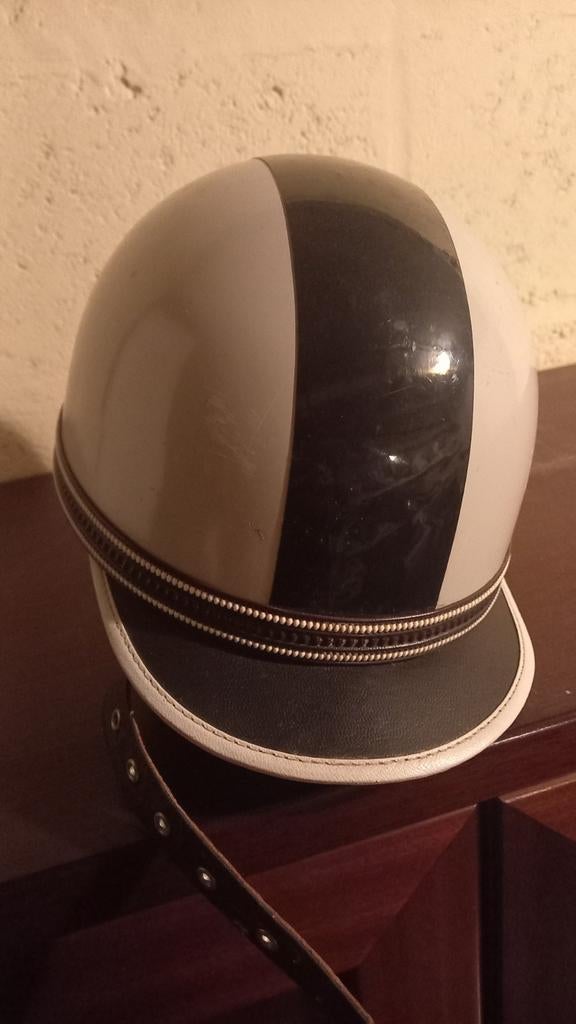 Vintage helm, Fietsen en Brommers, Brommerhelmen, Ophalen of Verzenden