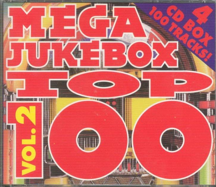 4CD-BOX * MEGA JUKEBOX TOP 100 - Vol. 2, CD & DVD, CD | Pop, Comme neuf, Enlèvement ou Envoi