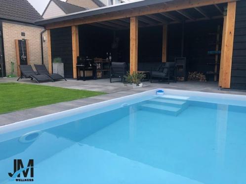 Zwembad HDPE 12x4 Compleet met oa Rolluiksysteem, Jardin & Terrasse, Accessoires de piscine, Neuf, Filtre, Enlèvement ou Envoi