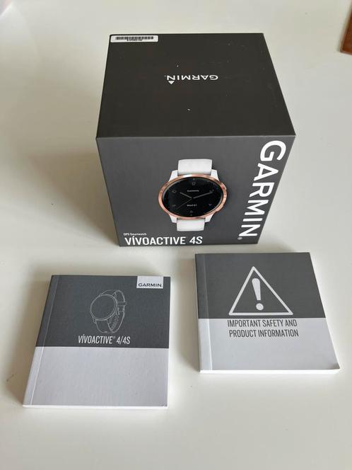 Garmin Sporthorloge 4S wit/ecru/goud, Handtassen en Accessoires, Sporthorloges, Gebruikt, Wit, Afstand, Calorieverbanding, Conditie