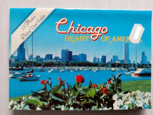 Chicago, Illinois USA, leporello met 13 foto's 1980, Verzamelen, Foto's en Prenten, Zo goed als nieuw, Foto, Buitenland, 1980 tot heden