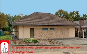 Energiezuinige gezinswoning met vergunde bedrijfshal beschikbaar voor biedingen