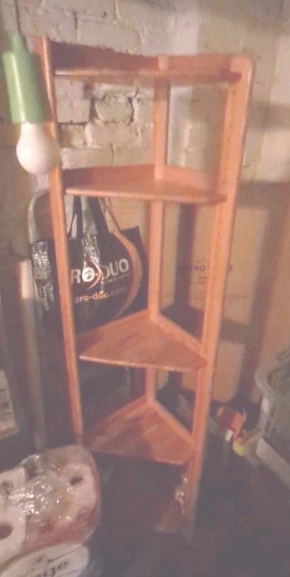 étagère d'angle en bois, Maison & Meubles, Enlèvement