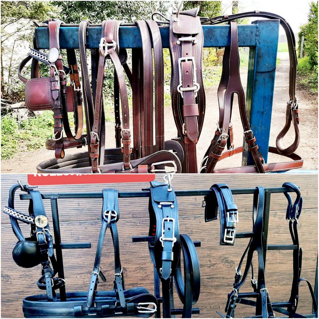 🔴NIEUW ZWART OF BRUIN GOED FULL,COB 1 SP TUIG 360 €  🔴, Dieren en Toebehoren, Paarden en Pony's | Hoofdstellen en Tuigage, Ophalen of Verzenden