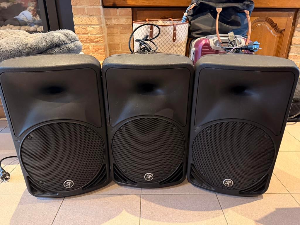 3x mackie  srm actieve speakers, Muziek en Instrumenten, Dj-sets en Draaitafels, Gebruikt, Overige merken, Ophalen