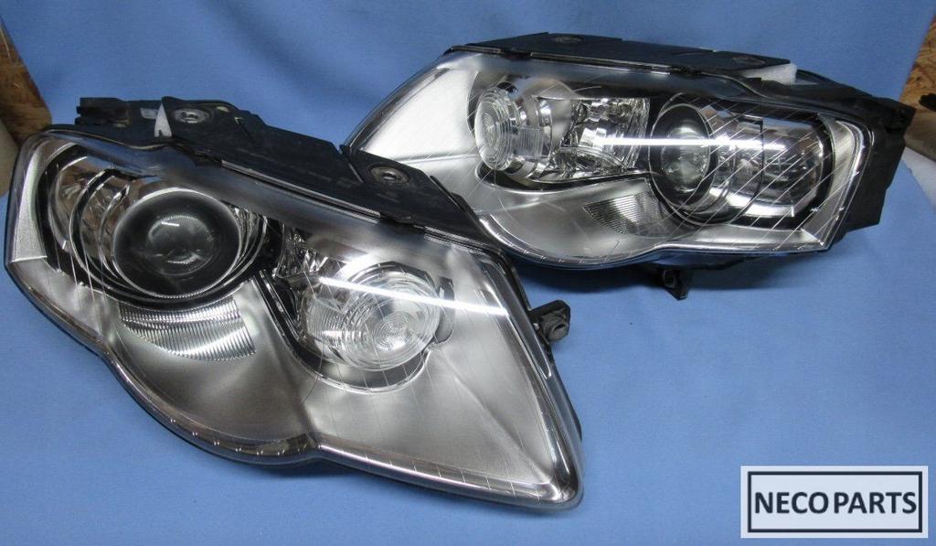VW PASSAT B6 BI-XENON FACELIFT KOPLAMP ALLES LEVERBAAR!!, Gebruikt, -, Volkswagen, -