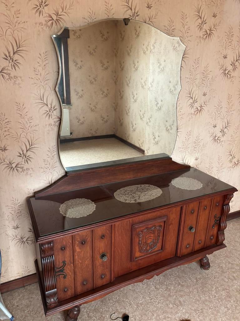 Kleerkast 2m op 190 bruin, Ophalen, Zo goed als nieuw