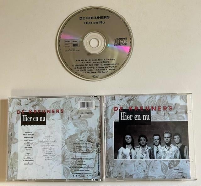 CD DE KREUNERS - HIER EN NU - BELPOP ROCK NEDERLANDS, Ophalen of Verzenden, Zo goed als nieuw, Rock