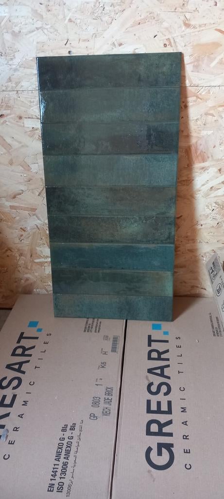 Wandtegel cueva donkergroen rechthoek 30x60, Ophalen, Wandtegels