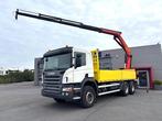 SCANIA P360CB-6X4-PALFINGER PK22002EH KRAAN/RADIO!!-108211KM, Auto's, Vrachtwagens, Euro 5, Achterwielaandrijving, Scania, Wit