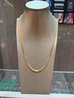 18KT Goud - 48.6 Gram - Ketting - CUBAN - Platte Schakel, Bijoux, Sacs & Beauté, Colliers, Enlèvement, Neuf, Jaune, Or