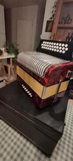 Accordeon diatonisch, Ophalen, Met koffer, Zo goed als nieuw, Knopaccordeon