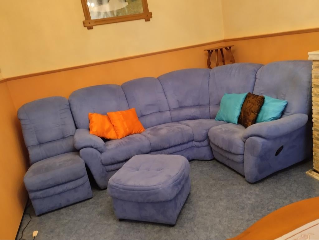 Canapé d'angle 5 places., Maison & Meubles, Tissus