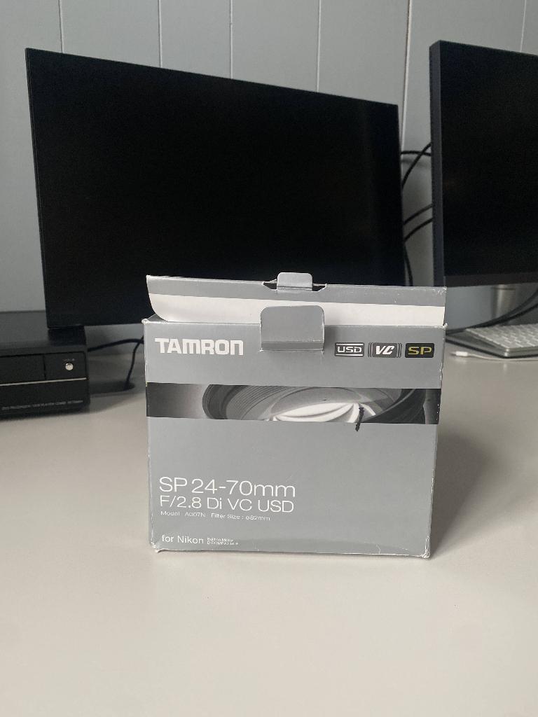 Tamron 24-70mm f/2.8 SP VC Di USD Nikon occasion, TV, Hi-fi & Vidéo, Enlèvement, Comme neuf, Autres types, Zoom