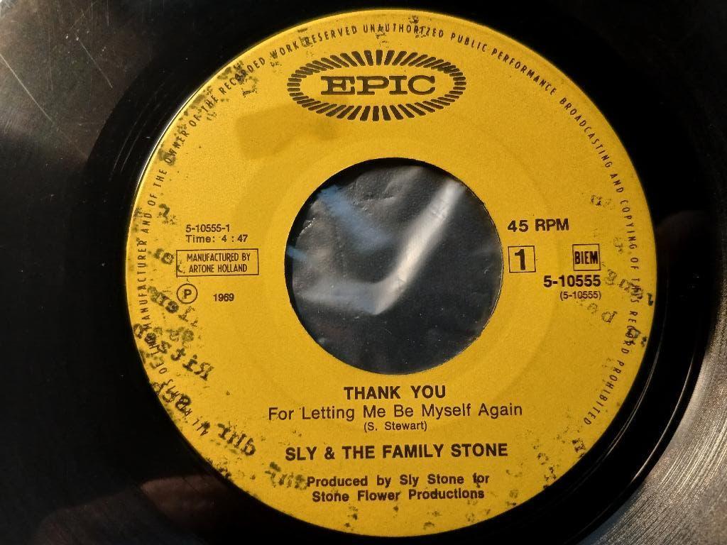 Sly & The Family Stone ‎– Thank You ' 7 Funk Soul, Single, Utilisé, 7 pouces, R&B et Soul
