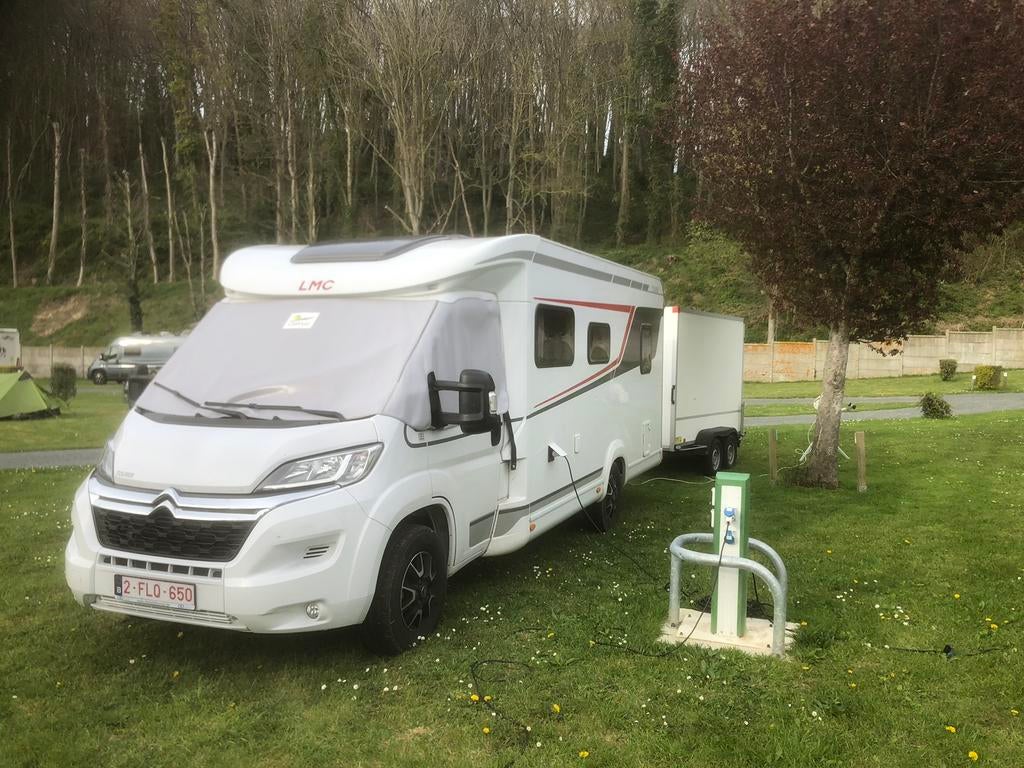 Mobilhome lmc 630 tourer met aanhangwagen te koop, Tickets en Kaartjes