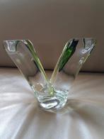 Mooie zware solide kristallen kandelaar, Enlèvement, Cristal