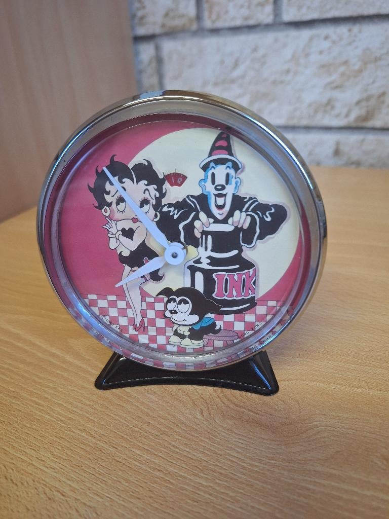 Betty Boop Rare Vintage IKS 1983 wekker, Verzamelen, Beelden en Beeldjes, Nieuw, Mens, Ophalen of Verzenden