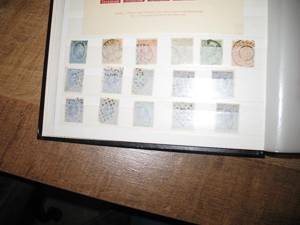 6 timbres alb Ned, belle collection, Timbres & Monnaies, 1 Autocollant, Enlèvement ou Envoi, Non oblitéré, Avec timbre
