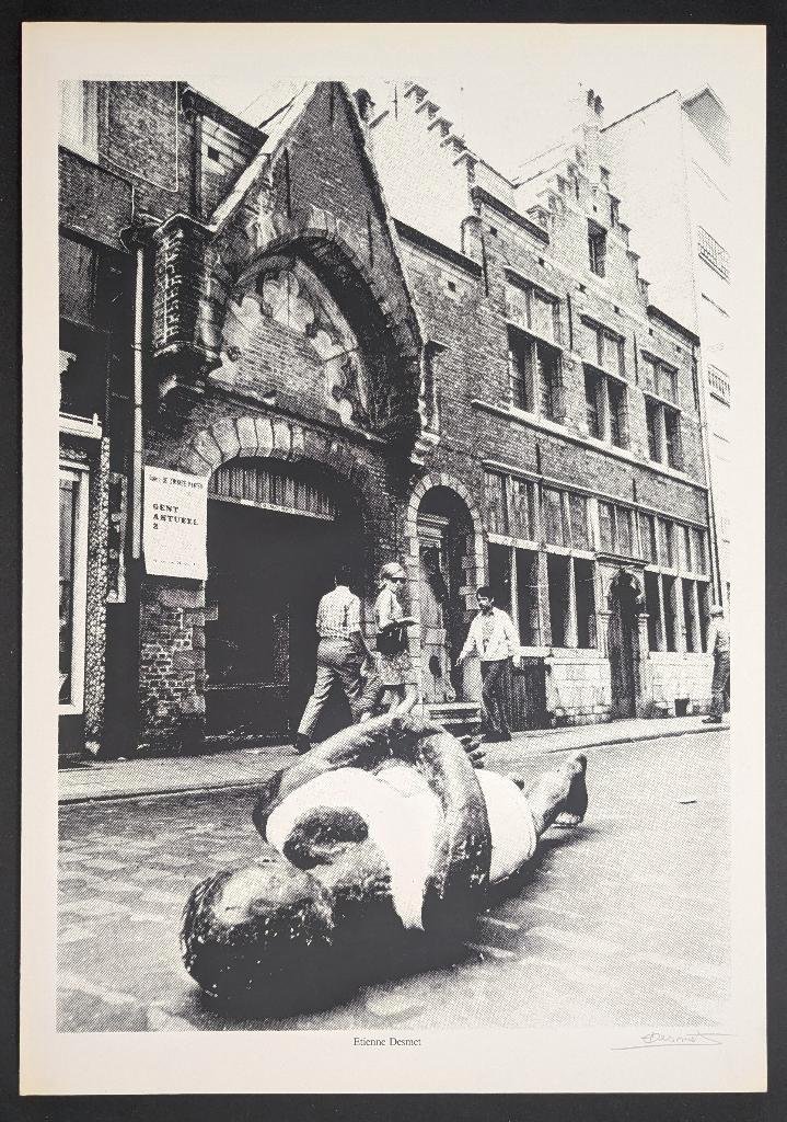 Etienne Desmet zeefdruk de zwarte panter gesigneerd, Antiquités & Art, Art | Lithographies & Sérigraphies, Enlèvement ou Envoi