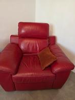 Salon en cuir avec relax électrique., Maison & Meubles, Quatre personnes ou plus, Enlèvement, Utilisé, Cuir