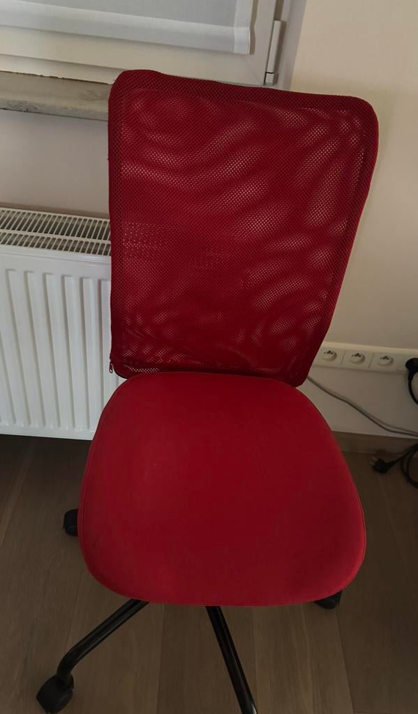 Bureaustoel, Huis en Inrichting, Bureaustoelen, Verzenden, Gebruikt, Rood, Bureaustoel