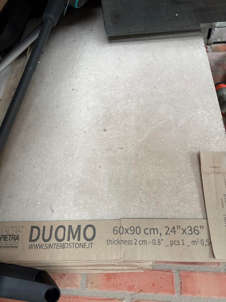 5 terrastegels, Ophalen, 60 cm of meer, 60 cm of meer, Nieuw