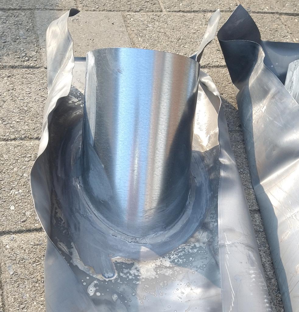 Nieuwe loodslab WTW 200mm (Vasco) – 43-47 dakhelling, Doe-het-zelf en Bouw, Ventilatie en Afzuiging, Nieuw, Ophalen