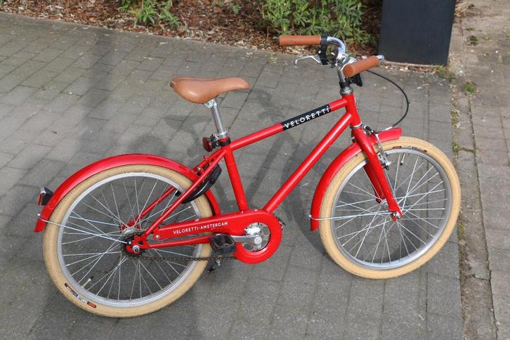 Veloretti Amsterdam kinderfiets 20 inch – rood – prima staat, Vélos & Vélomoteurs, Vélos | Garçons, Comme neuf, 20 pouces, Frein à main