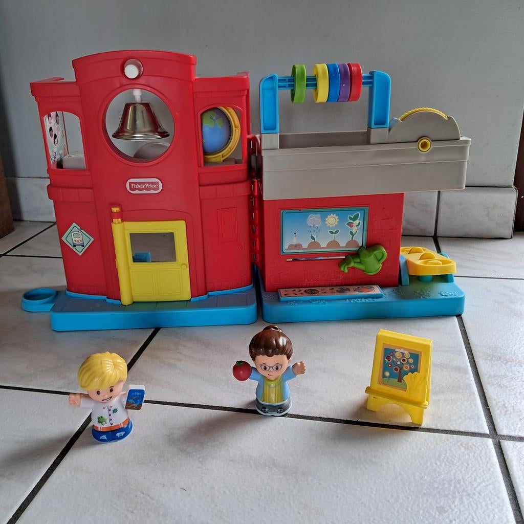 Fisher Price school Little People, Ophalen, Zo goed als nieuw, Met geluid